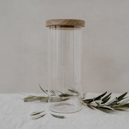 Vorratsglas Herz 25 cm | Eulenschnitt