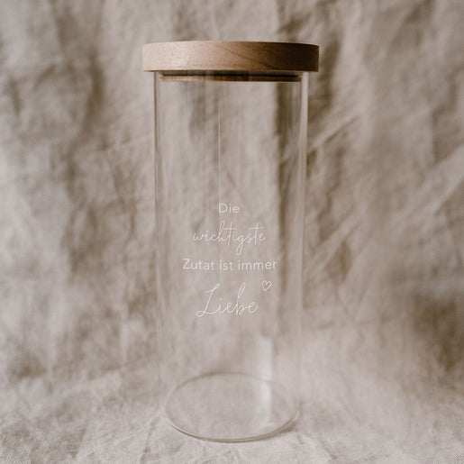 Vorratsglas Liebe 25 cm | Eulenschnitt