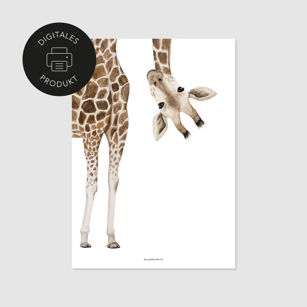 Poster Giraffe zum Download