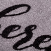 Waschbare Fußmatte Hereinspaziert Grau | Eulenschnitt 