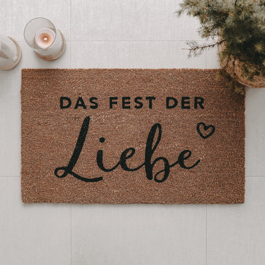 Kokos Fußmatte Fest der Liebe | Eulenschnitt 