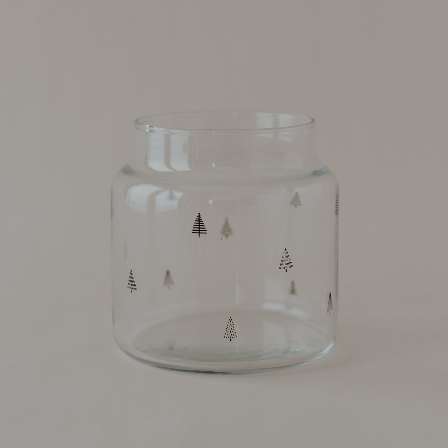 Vase aus Glas mittel Tannen