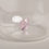 Trinkglas Herzfigur rosa im 4er Set