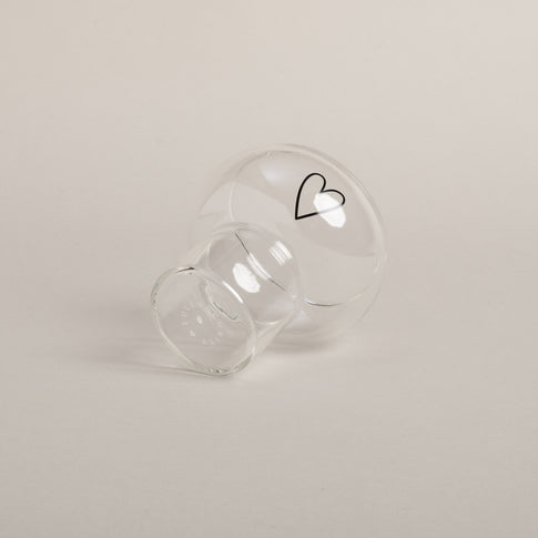 Bubble Glas Herz | Eulenschnitt 