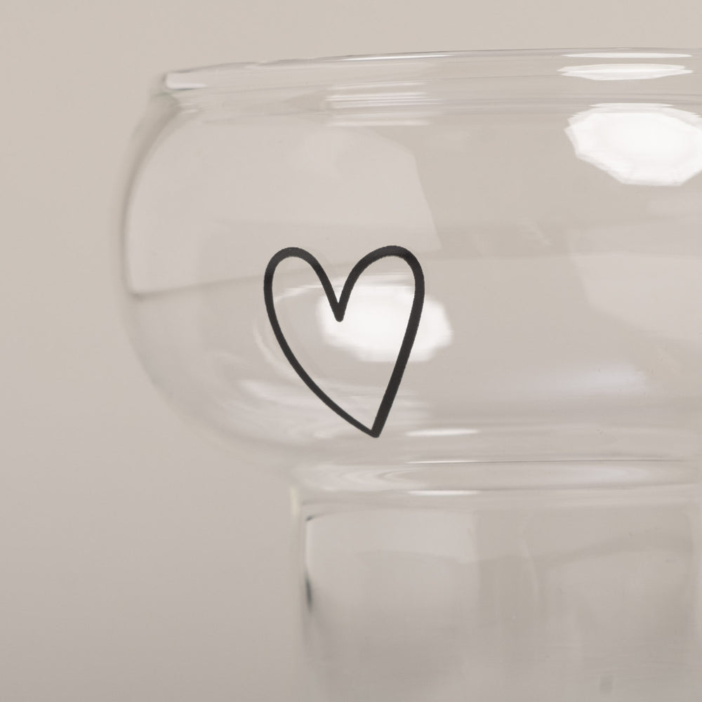 Bubble Glas Herz | Eulenschnitt 