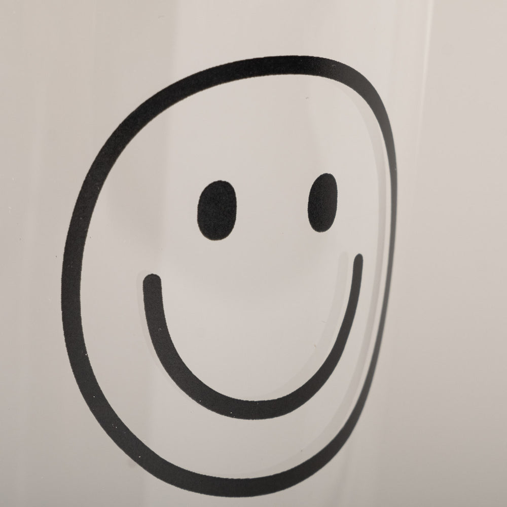 Trinkglas Smiley schwarz | Eulenschnitt 