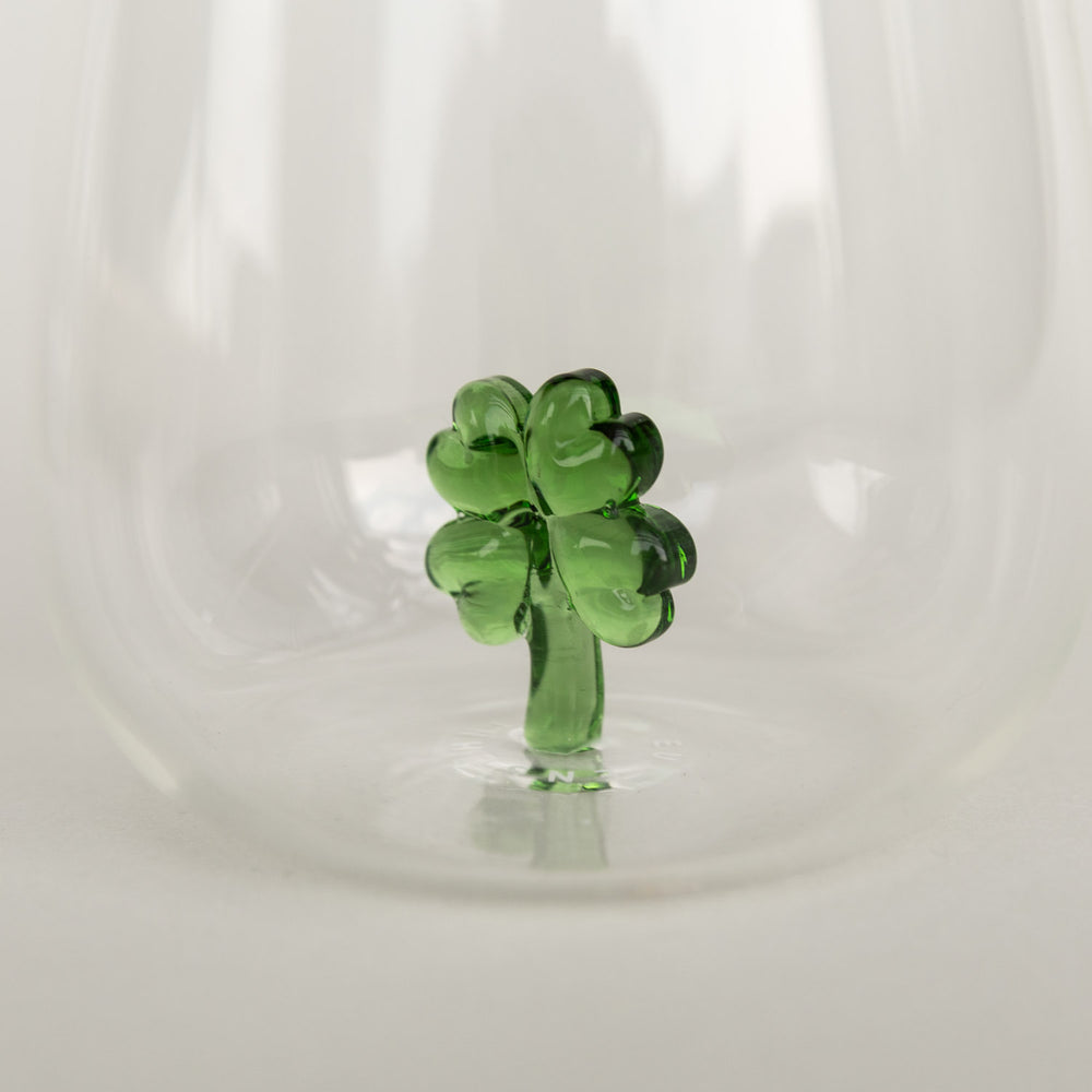 Trinkglas Kleeblattfigur im 4er Set
