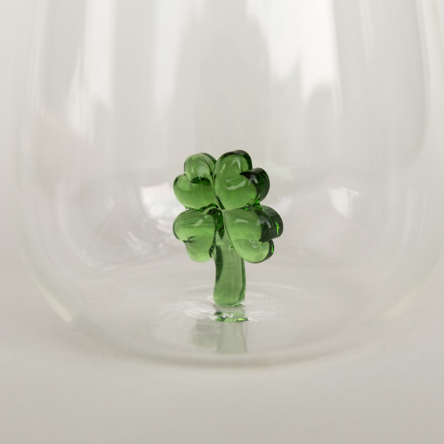 Trinkglas Kleeblattfigur im 4er Set