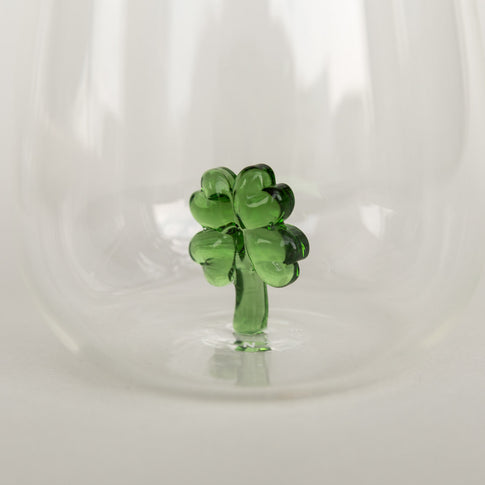 Trinkglas Kleeblattfigur im 4er Set