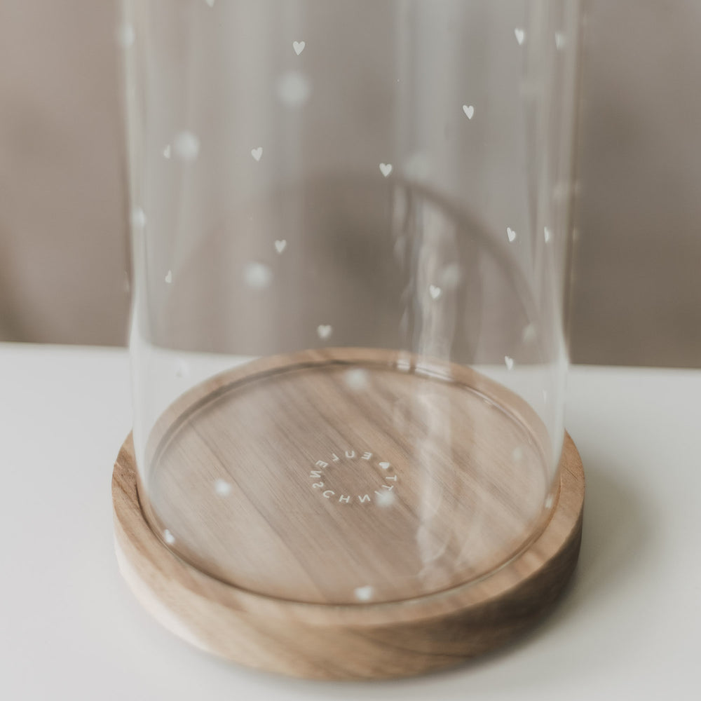 Vorratsglas Herzen 19 cm weiß