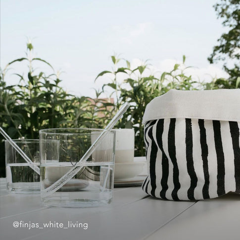 Trinkglas im 2er Set Herz schwarz