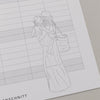 Familienkalender 2026 mit zarter Illustration von Mutter mit Kind vor einer strukturierten Wochenübersicht.