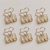 Clip mittel gold 6er Set