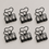 Clip mittel schwarz 6er Set