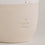 Handgefertigter Becher „Let it Snow“ in Beige mit Keramikstruktur