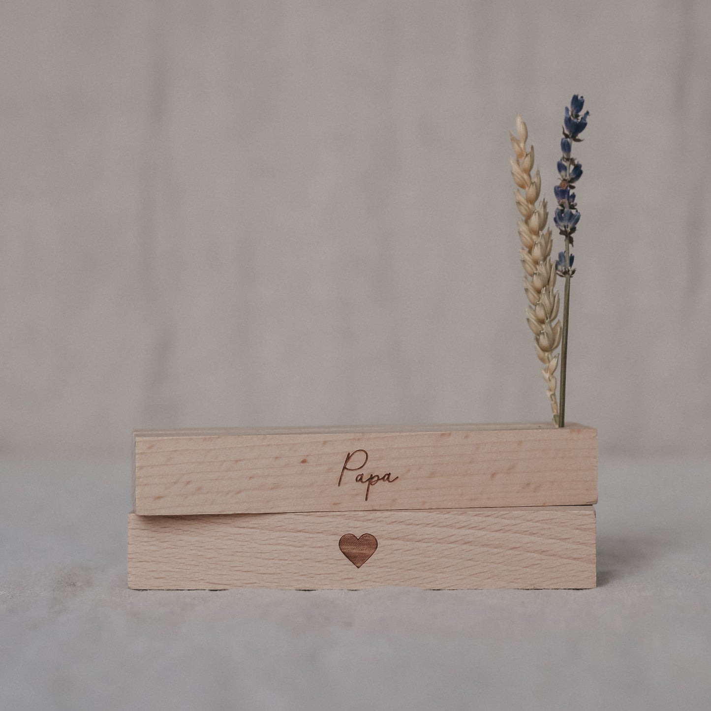 Karten- und Trockenblumenständer 12cm Papa im 2er Set