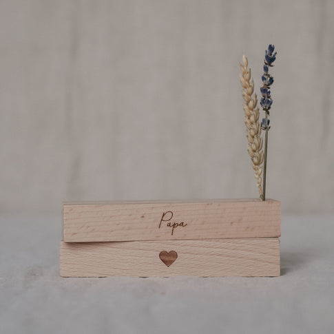 Karten- und Trockenblumenständer 12cm Papa im 2er Set