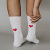 Socken Herz rot