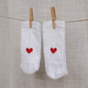 Socken Herz rot