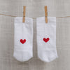 Socken Herz rot