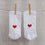 Socken Herz rot