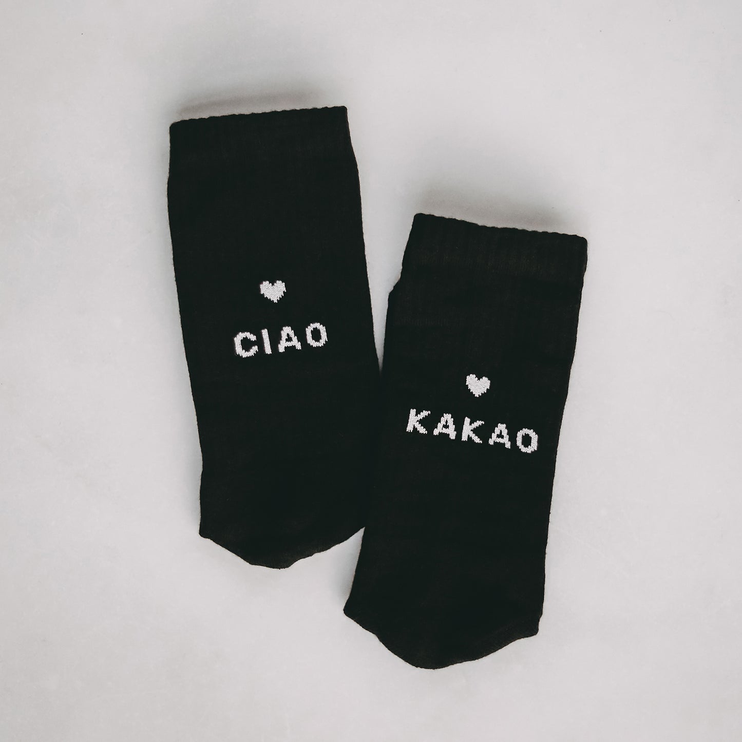 Socken Ciao Kakao schwarz | Eulenschnitt 