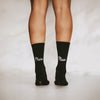 Socken Moin Moin schwarz | Eulenschnitt 