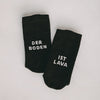 Socken Der Boden ist Lava schwarz | Eulenschnitt 