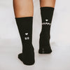 Socken be happy schwarz | Eulenschnitt 