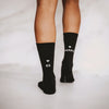 Socken be happy schwarz | Eulenschnitt 