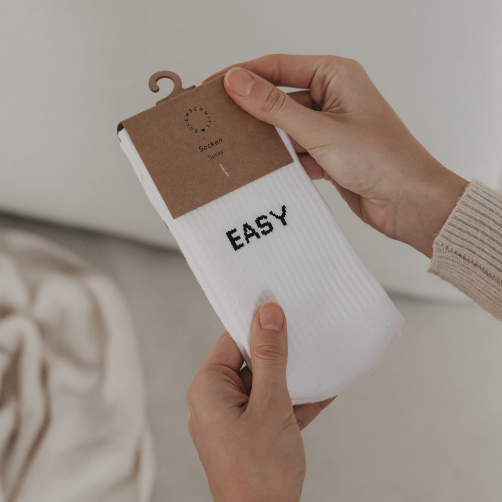 Socken weiß Easy peasy