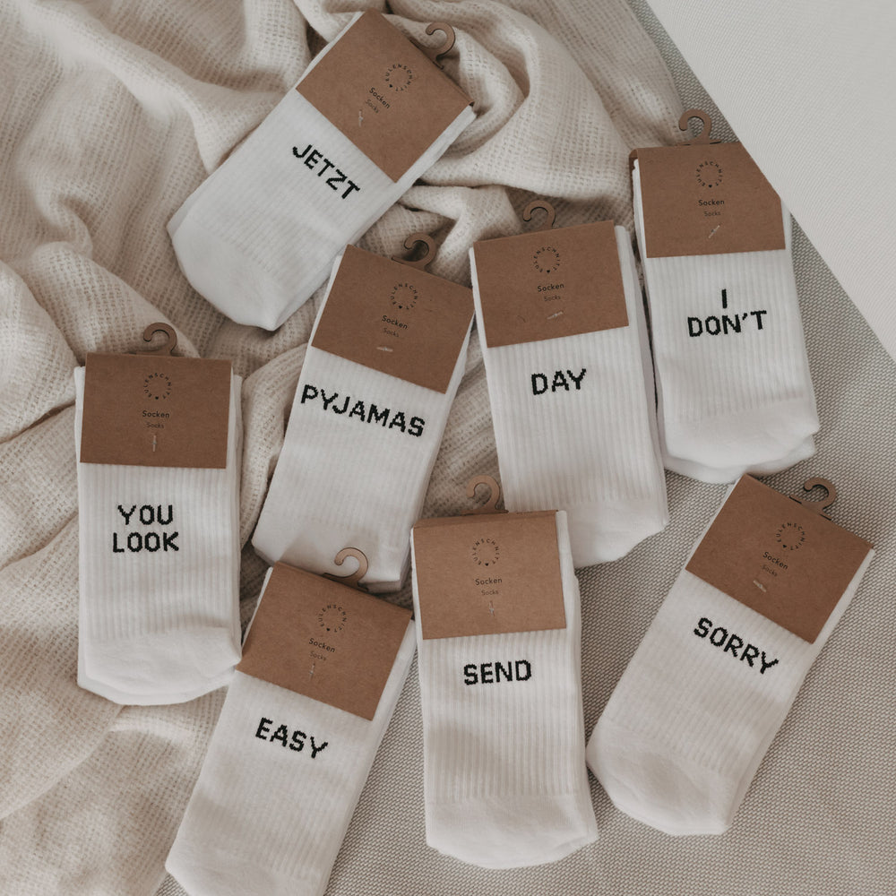 Socken weiß Easy peasy