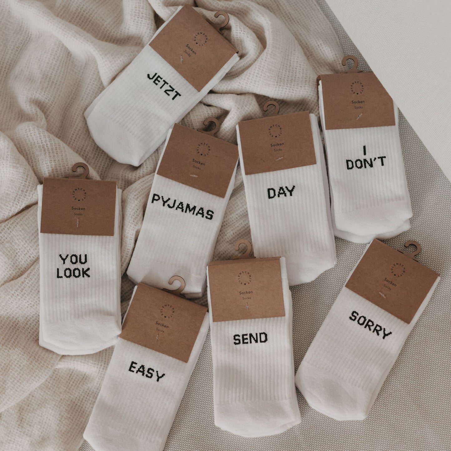 Socken weiß Easy peasy