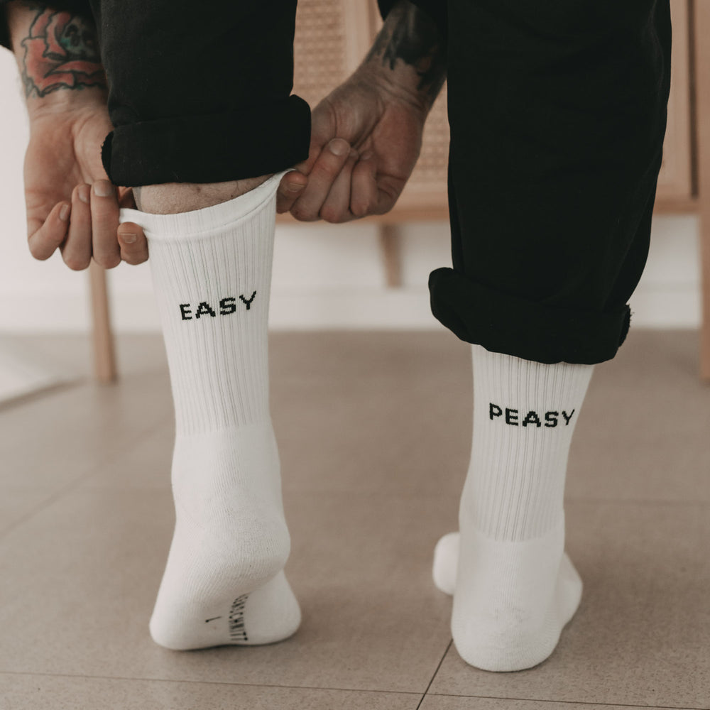 Socken weiß Easy peasy