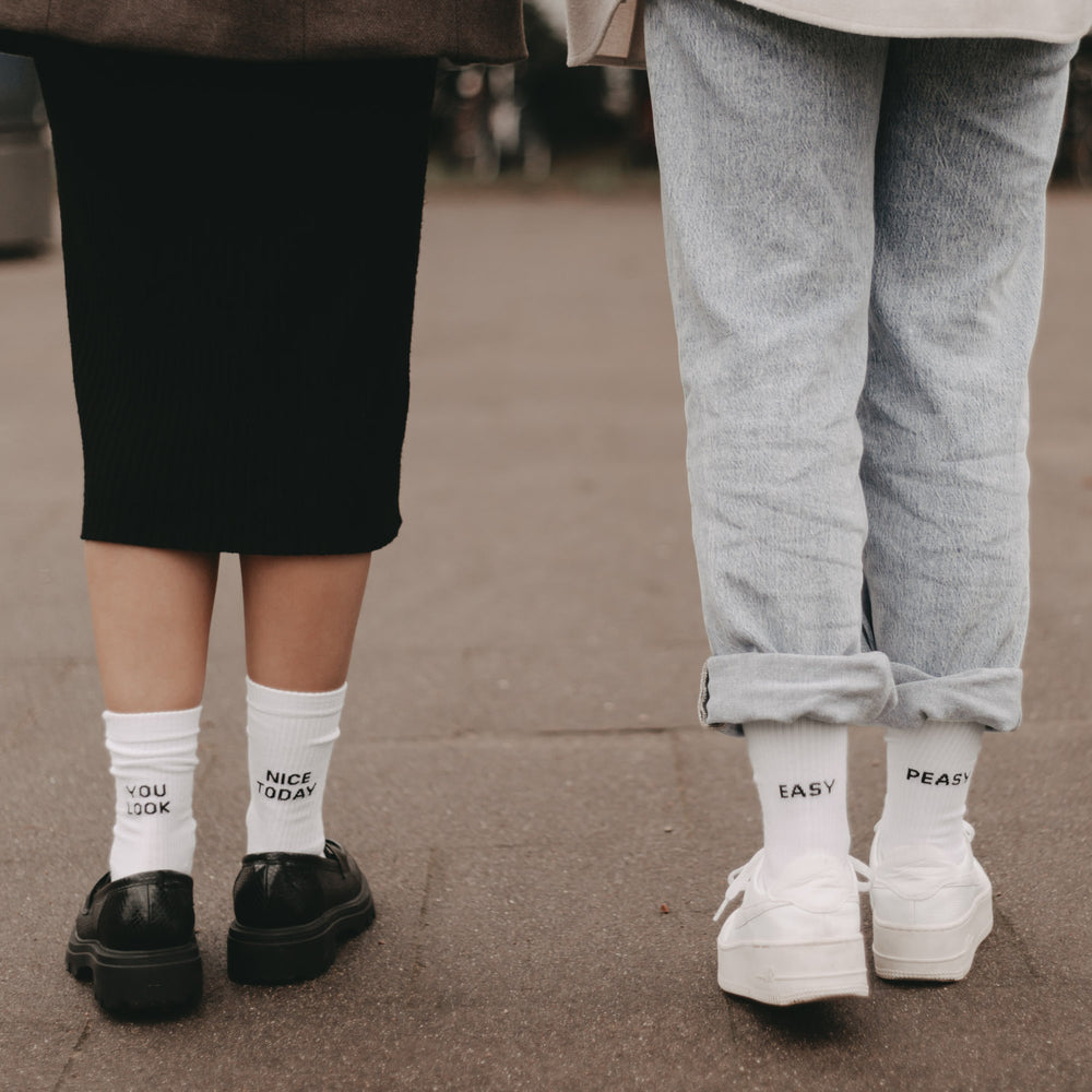 Socken weiß Easy peasy