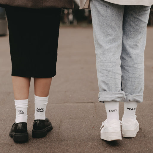 Socken weiß Easy peasy