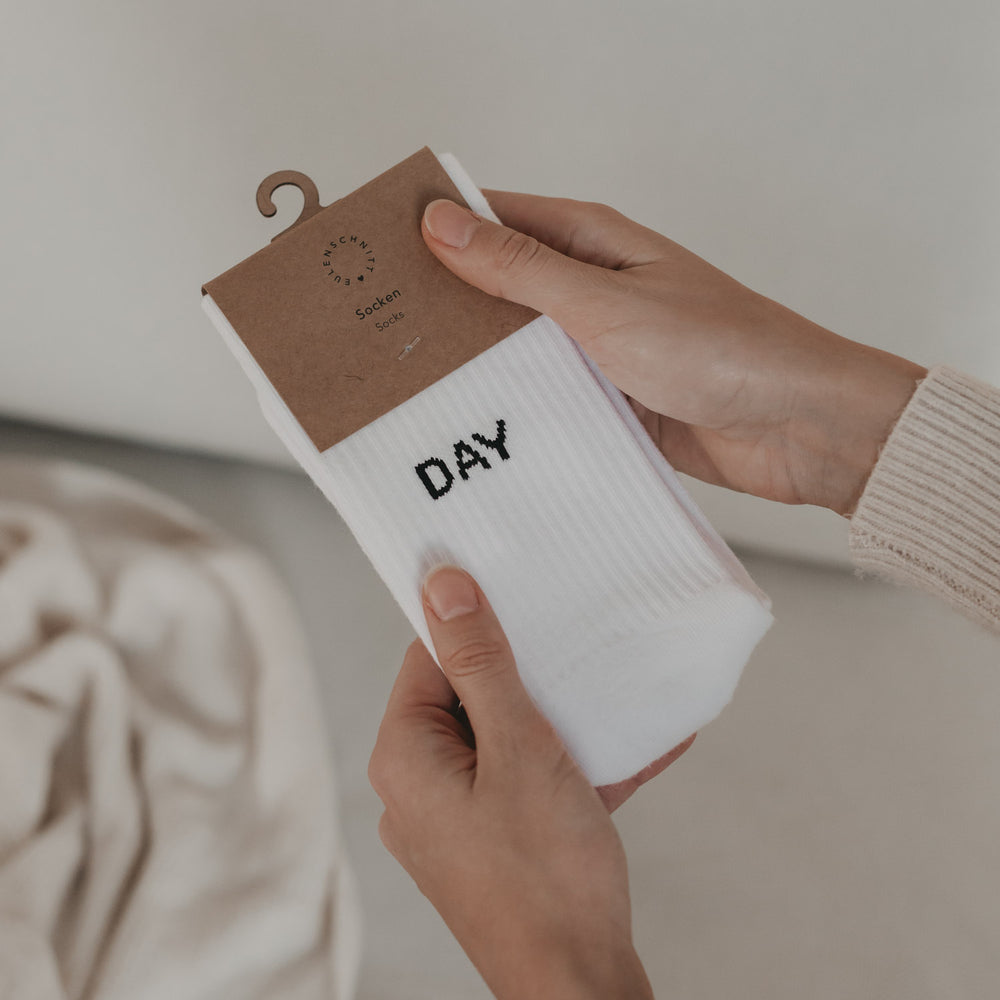 Socken weiß Day Dreamer | Eulenschnitt 