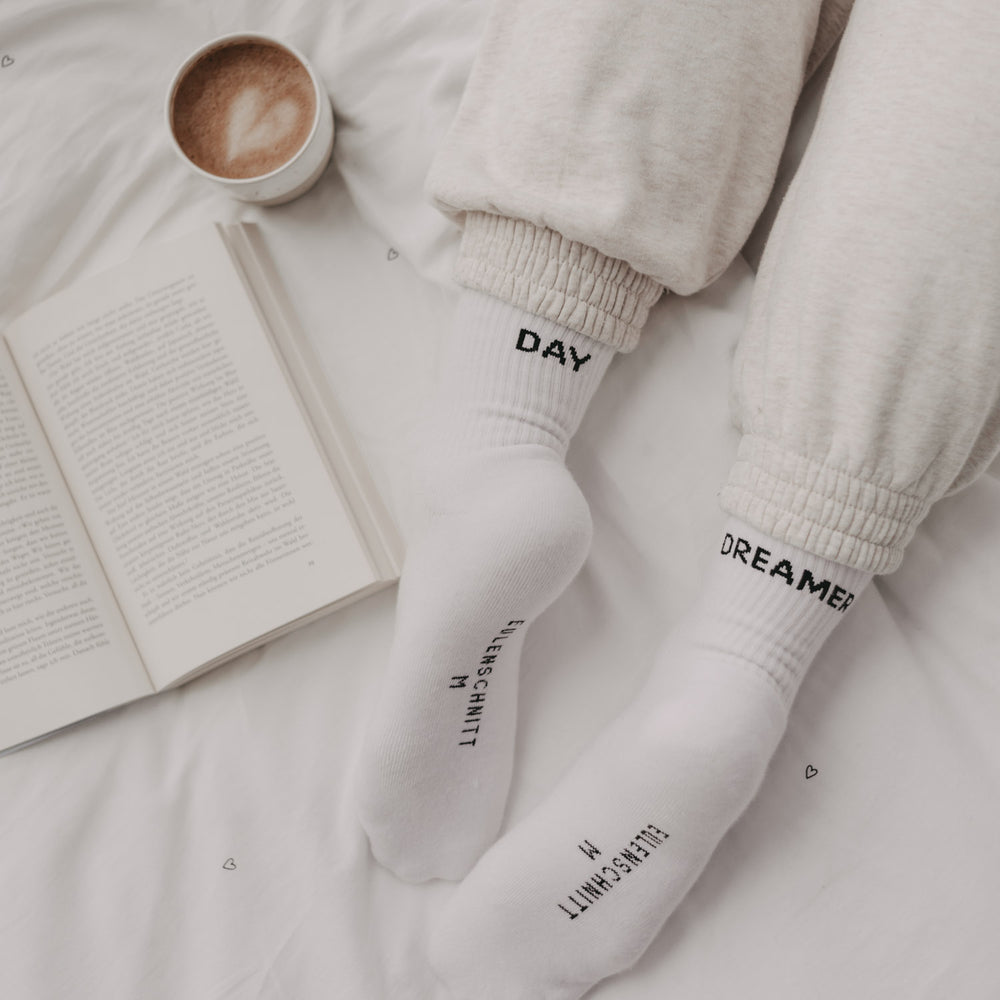 Socken weiß Day Dreamer | Eulenschnitt 