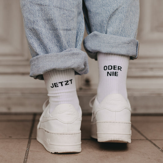 Socken weiß Jetzt oder Nie
