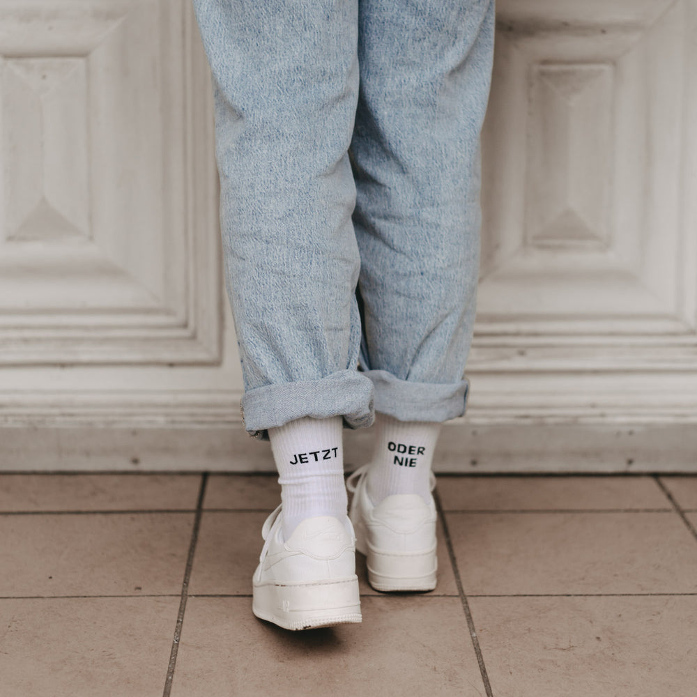 Socken weiß Jetzt oder Nie