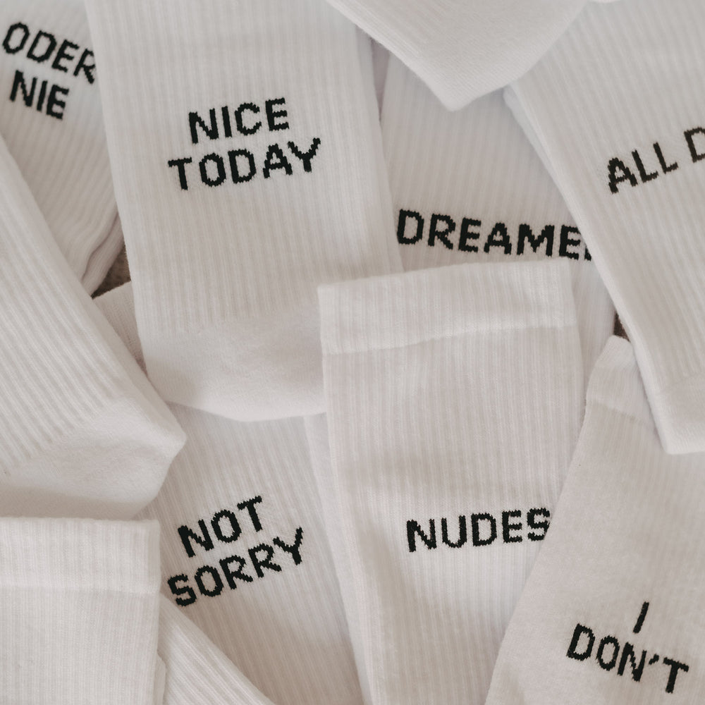 Socken weiß Jetzt oder Nie