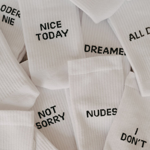 Socken weiß Jetzt oder Nie