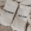 Socken weiß Pyjamas all day | Eulenschnitt 
