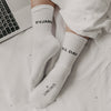 Socken weiß Pyjamas all day | Eulenschnitt 