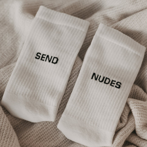 Socken weiß Send nudes | Eulenschnitt 