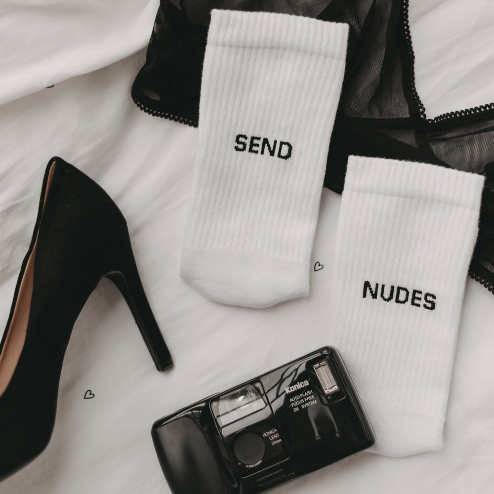 Socken weiß Send nudes | Eulenschnitt 