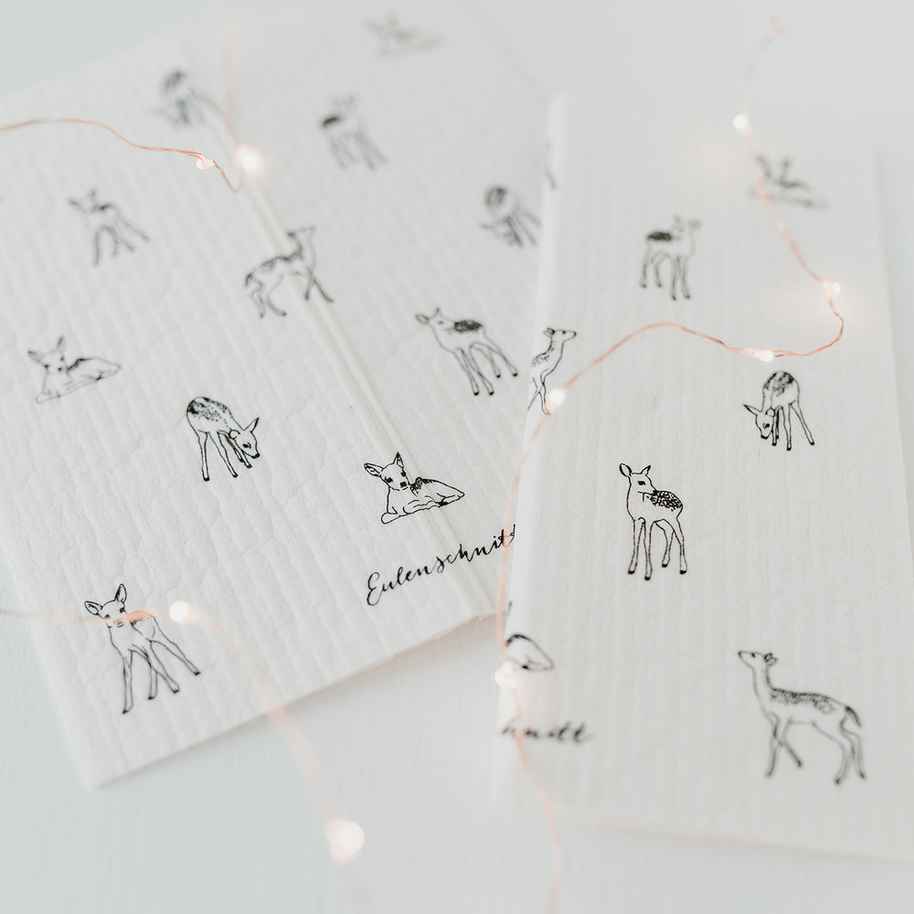 Schwammtücher Rehe 3er Set