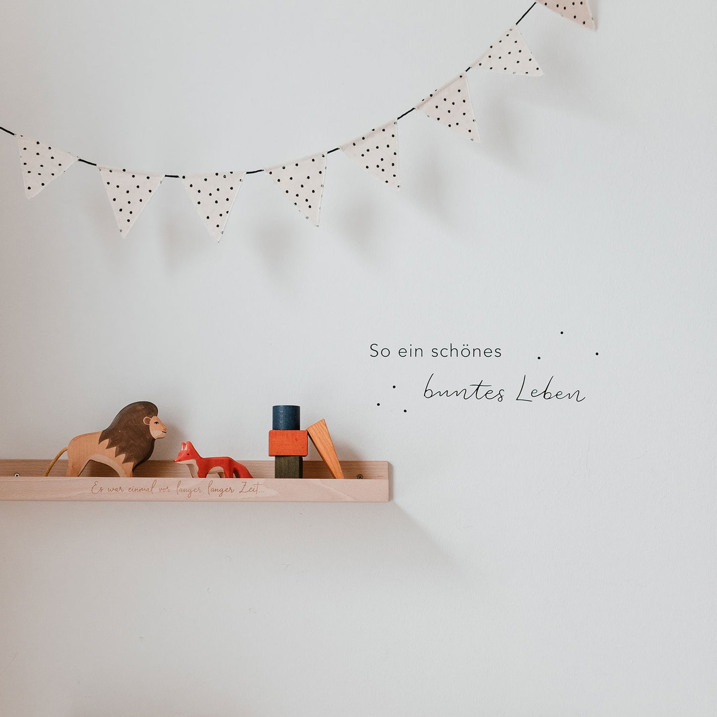 Wimpelkette Punkte aus Stoff