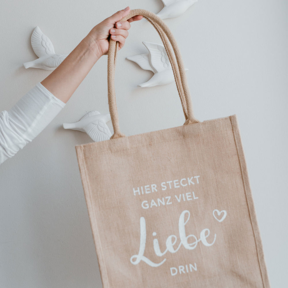 Jute Shopper Liebe | Eulenschnitt 