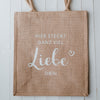 Jute Shopper Liebe | Eulenschnitt 